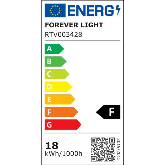 LED крушка E27 A65 18W 1680 LM 3000K топло бяло 230V