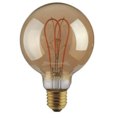 LED крушка EUROLAMP G125 FILAMENT "DECO" 5W E27 2000K, DIMMABLE GOLD