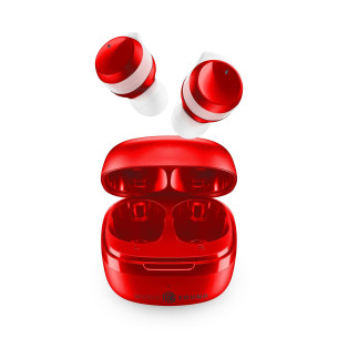 Bluetooth слушалки Music Sound Flow TWS червени