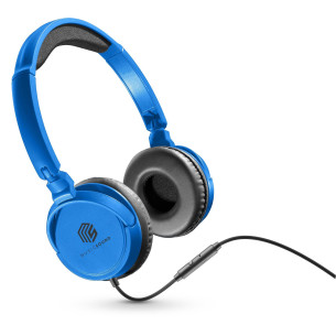 Стерео слушалки Music Sound с микрофон, Сини