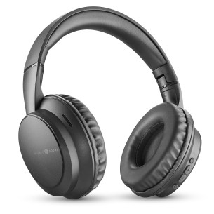 Bluetooth слушалки с дълбок бас Music Sound Equalizer BOOST – Черни
