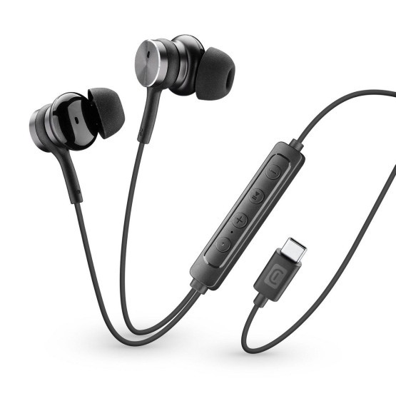 Слушалки тапи VIPER ANC USB-C микрофон черни