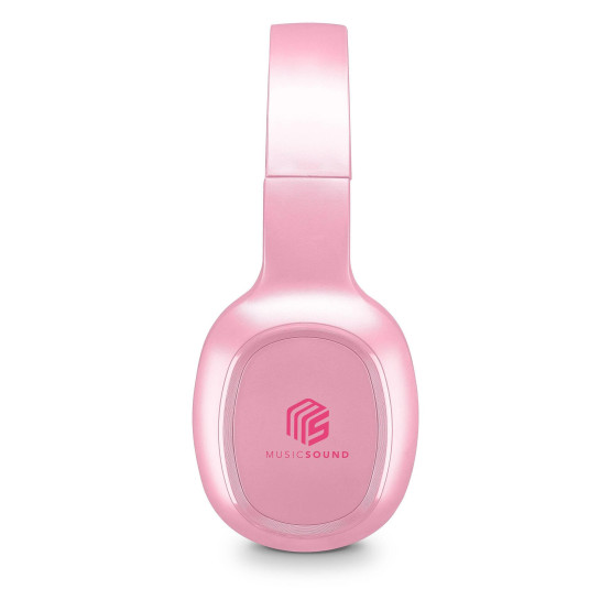 Bluetooth слушалки Music Sound Basic, Розови
