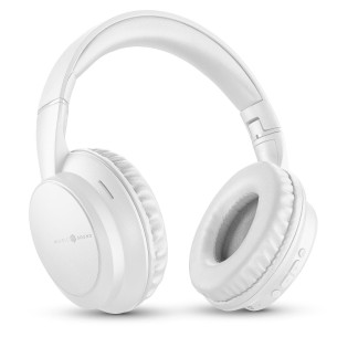Bluetooth слушалки с дълбок бас Music Sound Equalizer BOOST – Бели