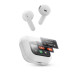 Bluetooth слушалки Music Sound TWS Groove с LCD дисплей бели