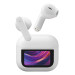 Bluetooth слушалки Music Sound TWS Groove с LCD дисплей бели