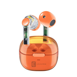 Bluetooth слушалки TWS Fine, Оранжеви