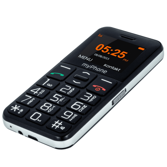 Телефон за възрастни myPhone Halo Easy, черен цвят