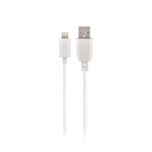 Кабел Maxlife USB - Lightning 1,0m 2A бял
