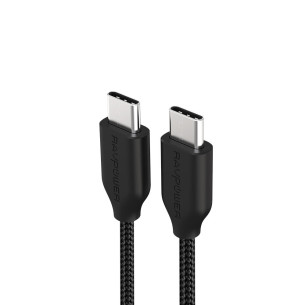 Усилен кабел RavPower USB-C към USB-C, 1м