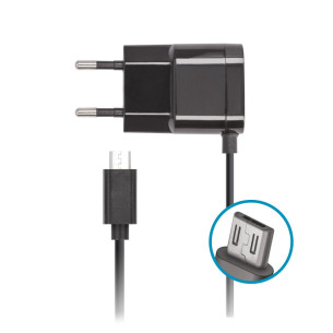 Зарядно Forever с microUSB кабел, 220V, 1A