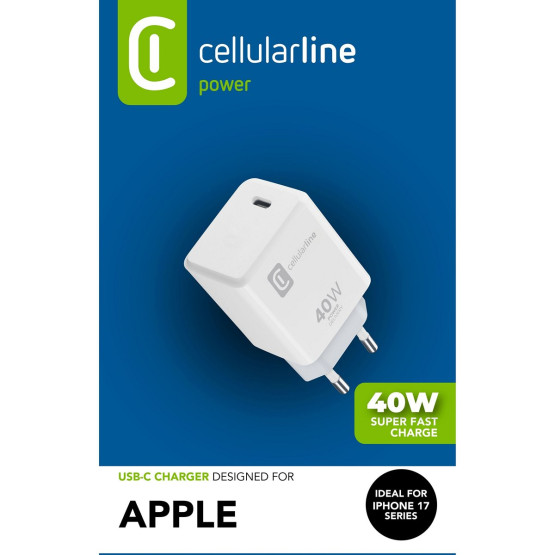 Зарядно 220V PD USB-C 40W бяло
