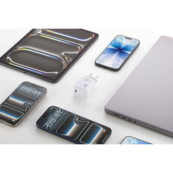 Зарядно 220V PD USB-C 40W бяло