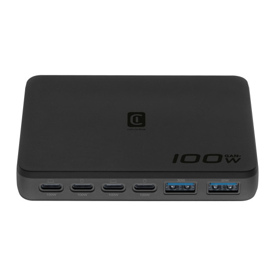 Зарядно 220V GaN+ Desk Station Slim 4xUSB-C + 2xUSB-A 100W