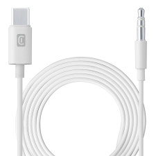 Audio кабел Cellularline Type-C към 3.5мм, Бял