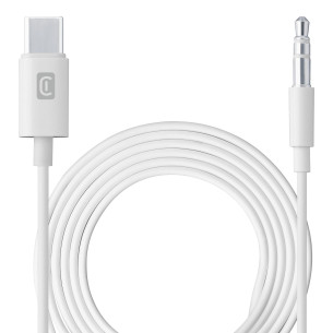 Audio кабел Cellularline Type-C към 3.5мм, Бял