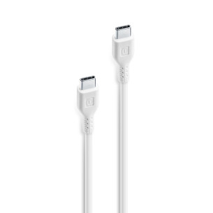 Кабел данни USB-C - USB-C 2м бял