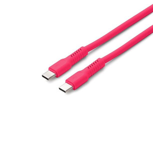 Кабел USB-C - USB-C 1,8m 3A COLORUM цвят магента