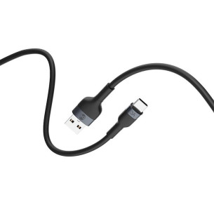 Кабел данни Forever USB- USB-C Flexible 3A, 1 м черен
