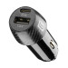 Зарядно за кола 12V USB + USB-C 32W черно