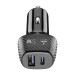 Зарядно за кола 12V USB + USB-C 32W черно