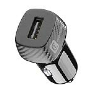 Зарядно за кола с 1xUSB порт – 12V/24V, 12W, черно