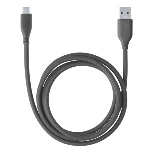 Кабел данни Soft USB към USB-C 1.2 м, Черен