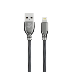 Кабел данни Forever USB- Lightning Tornado 3A, 1 м черен
