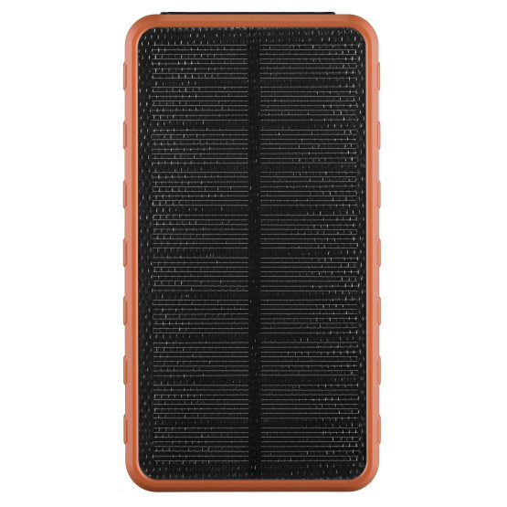 Външна соларна батерия 10000 mAh, оранжева