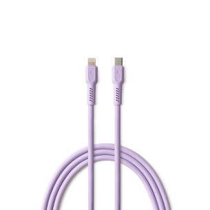 Кабел USB-C - Lightning 1,8m 2,4A COLORUM цвят лавандула
