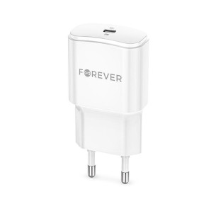 PD Зарядно Forever 220V TC-01 USB-C 20W бяло
