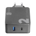 Зарядно Combo Plus за лаптоп, таблет, смартфон, USB и USB-C, 220V