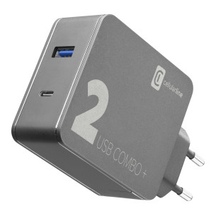 Зарядно Combo Plus за лаптоп, таблет, смартфон, USB и USB-C, 220V