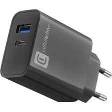 Multipower220V PD 32W Зарядно с два порта за зареждане, цвят черен