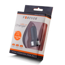 Зарядно за кола с кабел microUSB, 1A, Черно