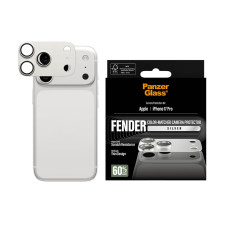 Протектор за камера PaznerGlass Hoops за iPhone 17 Pro, FENDER CLP - Silver