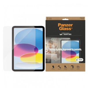 Стъклен протектор PanzerGlass за Apple Ipad 10.9 ( 2022), Antibacterial - Черен