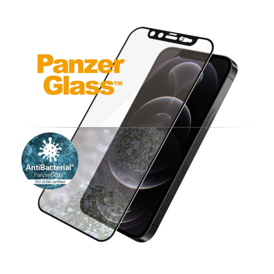 Стъклен протектор PanzerGlass за Apple Iphone 12 /12 Pro, CaseFriendly, CamSlaider, Swarovski -Черен