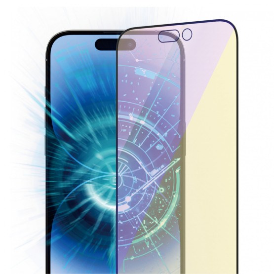 Стъклен протектор PanzerGlass за Apple Iphone 14 Pro Anti-Bluelight, CaseFriendly, Antibacterial, Черен