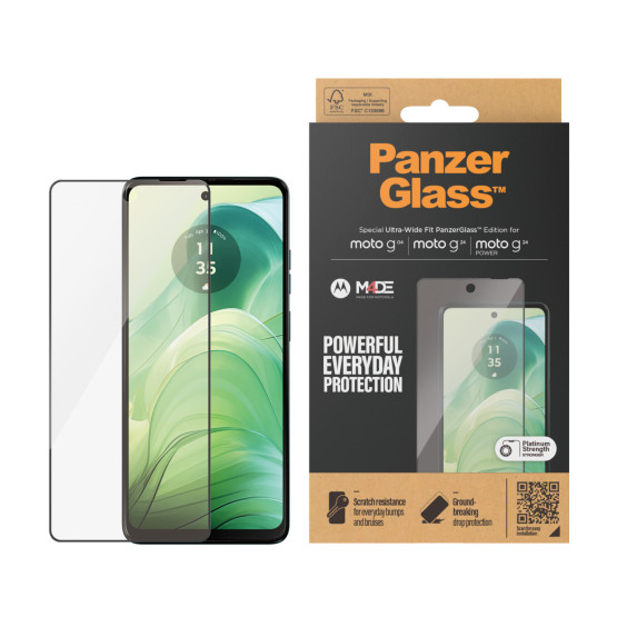 Стъклен протектор PanzerGlass за Motorola Moto G04/G24/G24 Power, UWF