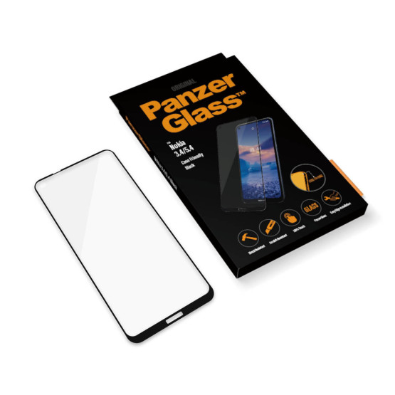 Стъклен протектор PanzerGlass за Nokia 3.4/5.4 CaseFriendly - Черен