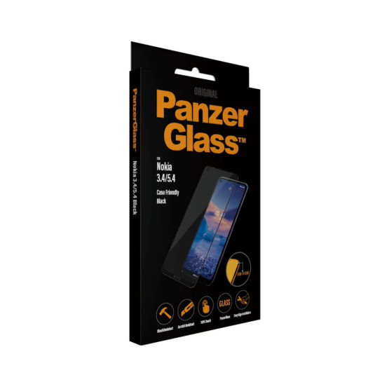 Стъклен протектор PanzerGlass за Nokia 3.4/5.4 CaseFriendly - Черен