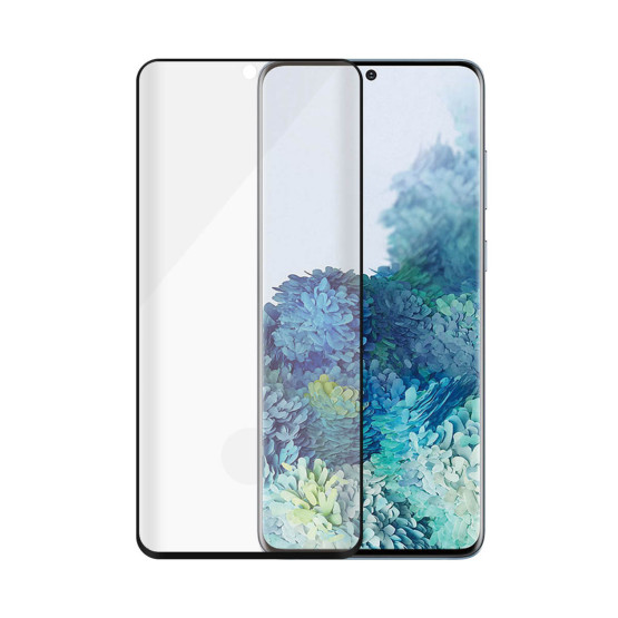 Стъклен протектор PanzerGlass за Samsung Galaxy S20 Plus Fingerprint CaseFriendly - Черен, 117561