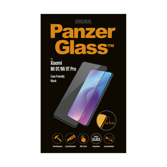Стъклен протектор PanzerGlass за Xiaomi Mi 9T/Mi 9T Pro CaseFriendly Black