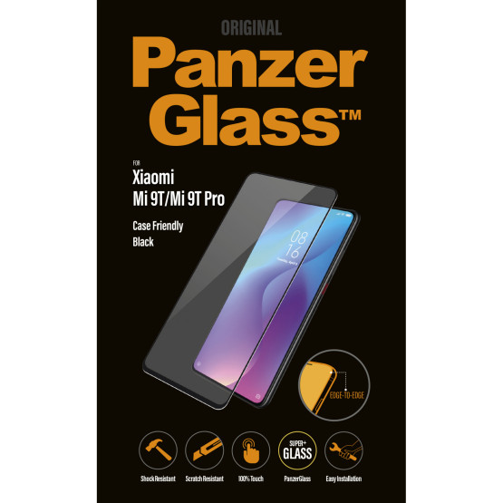 Стъклен протектор PanzerGlass за Xiaomi Mi 9T/Mi 9T Pro CaseFriendly Black