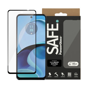 Стъклен протектор Safe за Motorola Moto G14 / G54 5G, UWF - Черен