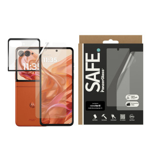 Стъклен протектор Safe за Motorola Razr 50/Razer Glory, Tpu+ Стъклен протектор, UWF