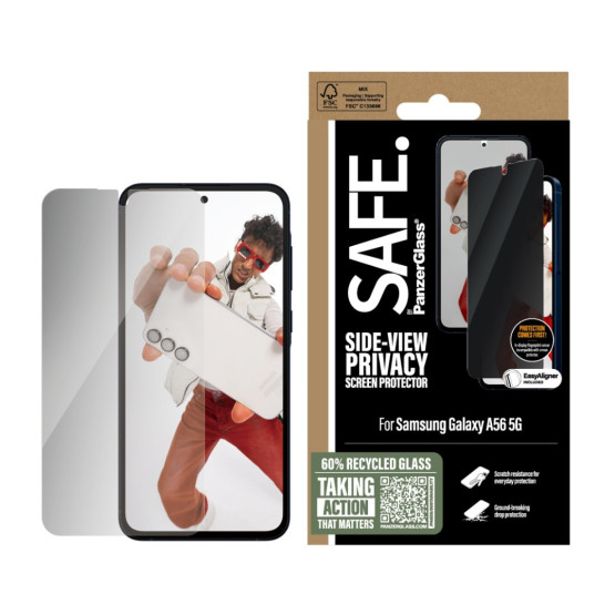 Стъклен протектор Safe за Samsung Galaxy A56 5G, UWF, Privacy