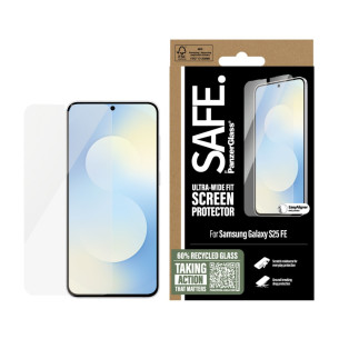 Стъклен протектор Safe за Samsung Galaxy S25 FE, UWF, Черен