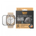 Стъклен протектор за часовник със силиконова рамка PanzerGlass за Apple watch Series 8 / Series 7, 45 mm, D3O Bio - Прозрачна рамка,